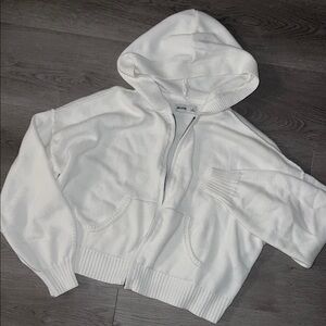 Hollister knit zip up hoodie sweater for women